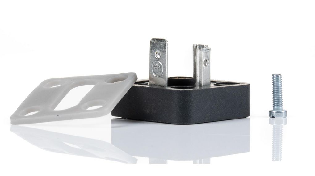 Prise pour câble, Fiche mâle, 250V, 10A, Contacts - 4